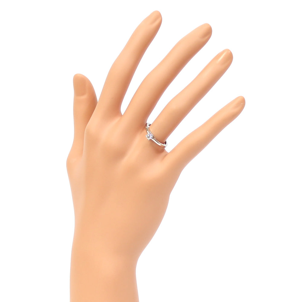 中古】 カルティエ CARTIER Pt950 リング 指輪 ダイヤモンド：1石 一粒 