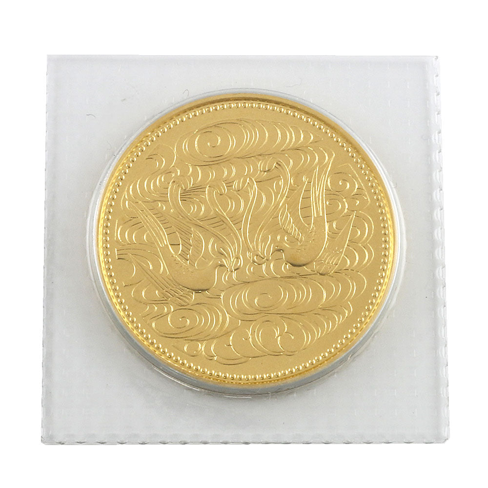 二手] K24 纪念币天皇陛下登基60 周年10 万日元纯金24K K24 金男女通用– 【公式】リサイクルキングオンラインショップ
