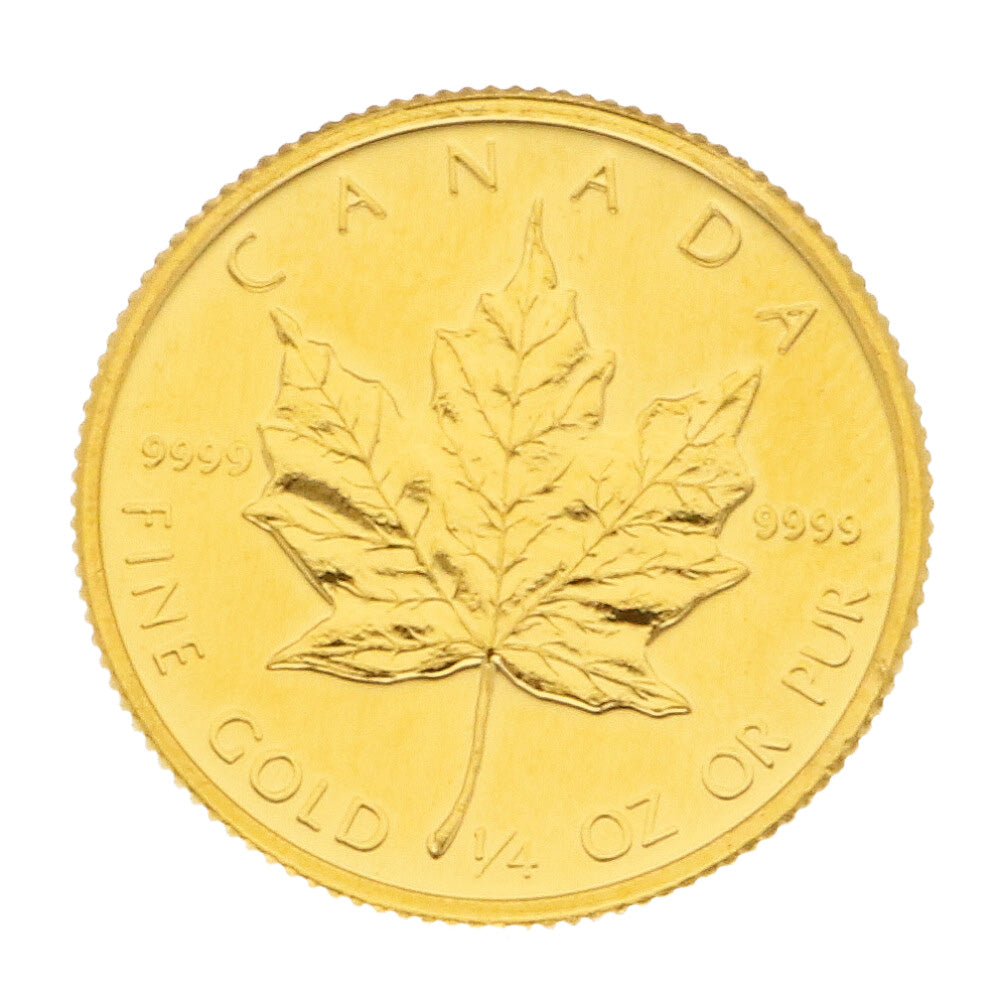 中古】 K24 外国コイン メイプルリーフ 1/4オンス 10ドル 1986 カナダ 純金 金貨 24金 K24ゴールド ゴールド ユニセ –  【公式】リサイクルキング オンラインショップ