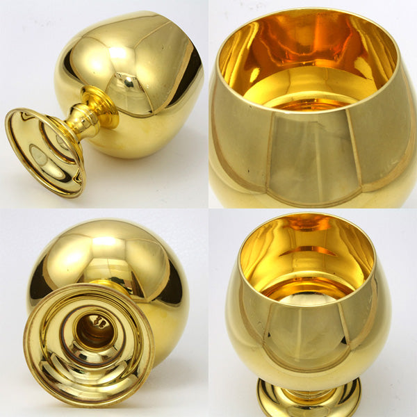 Used] K24 Cup Goblet Wine Cup Sake Cup Pure Gold 350.6g 24K K24