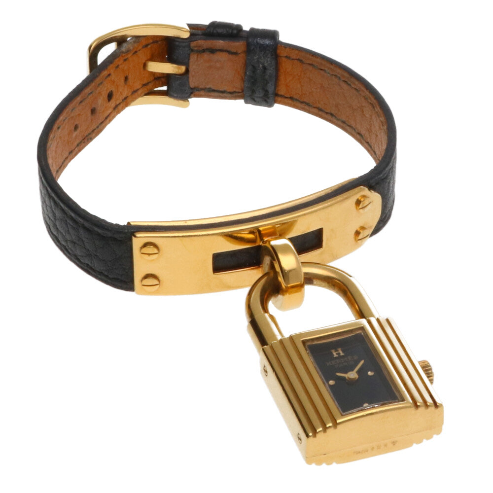 稼働✨HERMES エルメス ケリーウォッチ カデナ ゴールドカラー 中古】 エルメス HERMES GP 腕時計 カデナ ケリーウォッチ GP