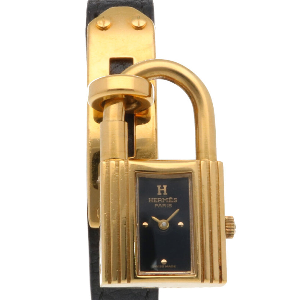 稼働✨HERMES エルメス ケリーウォッチ カデナ ゴールドカラー 中古】 エルメス HERMES GP 腕時計 カデナ ケリーウォッチ GP