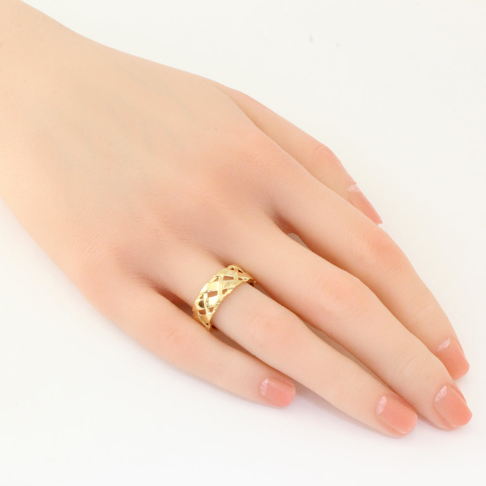 K18YG リング 12.5号 地金 中古 美品 送料無料 即決☆0315 K18YG リング 指輪 12.5号 サンゴ 総重量約4.0g 中古 美品 送料無料