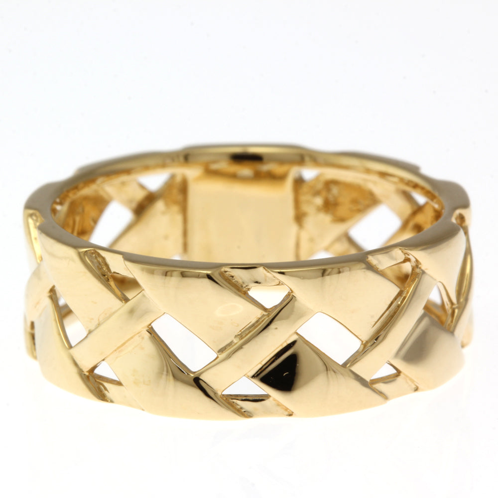 K18YG リング 12.5号 地金 中古 美品 送料無料 即決☆0315 K18YG リング 指輪 12.5号 サンゴ 総重量約4.0g 中古 美品 送料無料