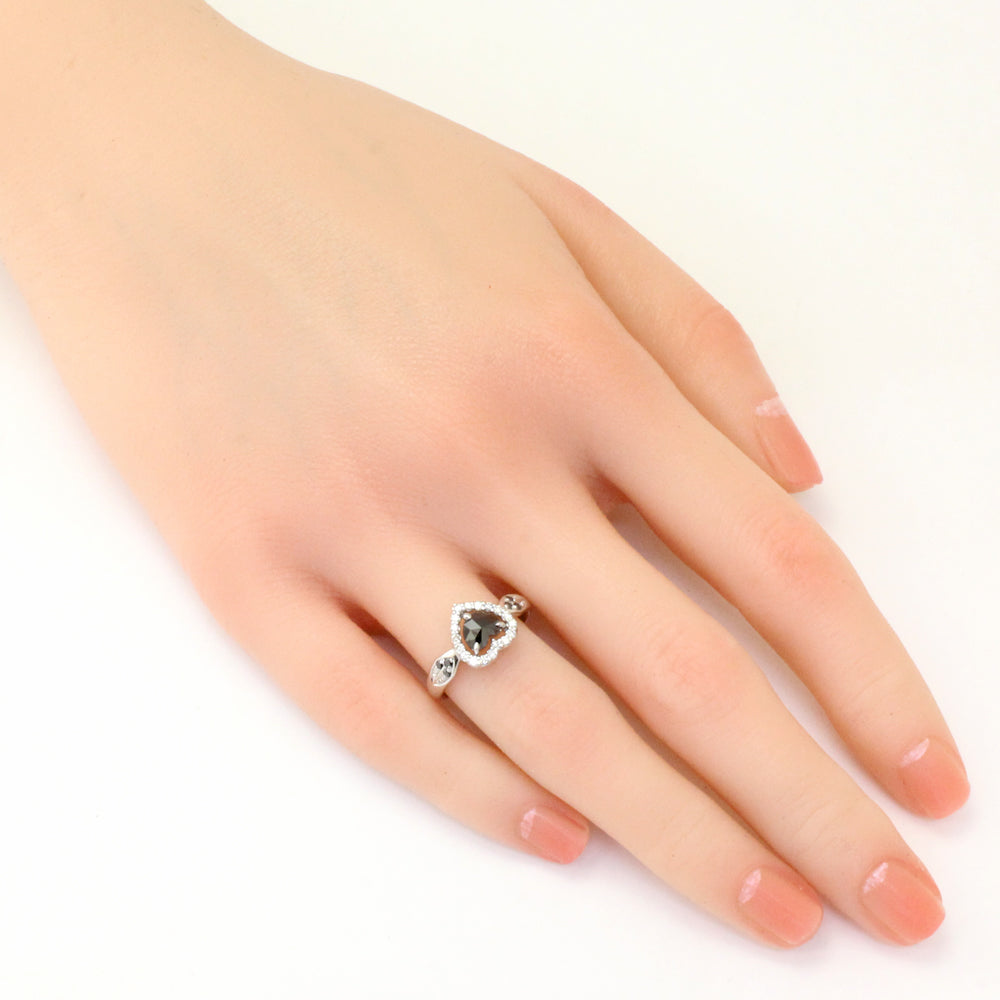 ダイヤモンドK18リング12号ハート