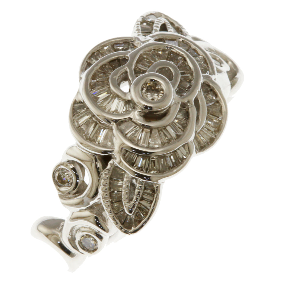 ピンクトルマリン イヤリング ダイヤモンド K18ホワイトゴールド K14  