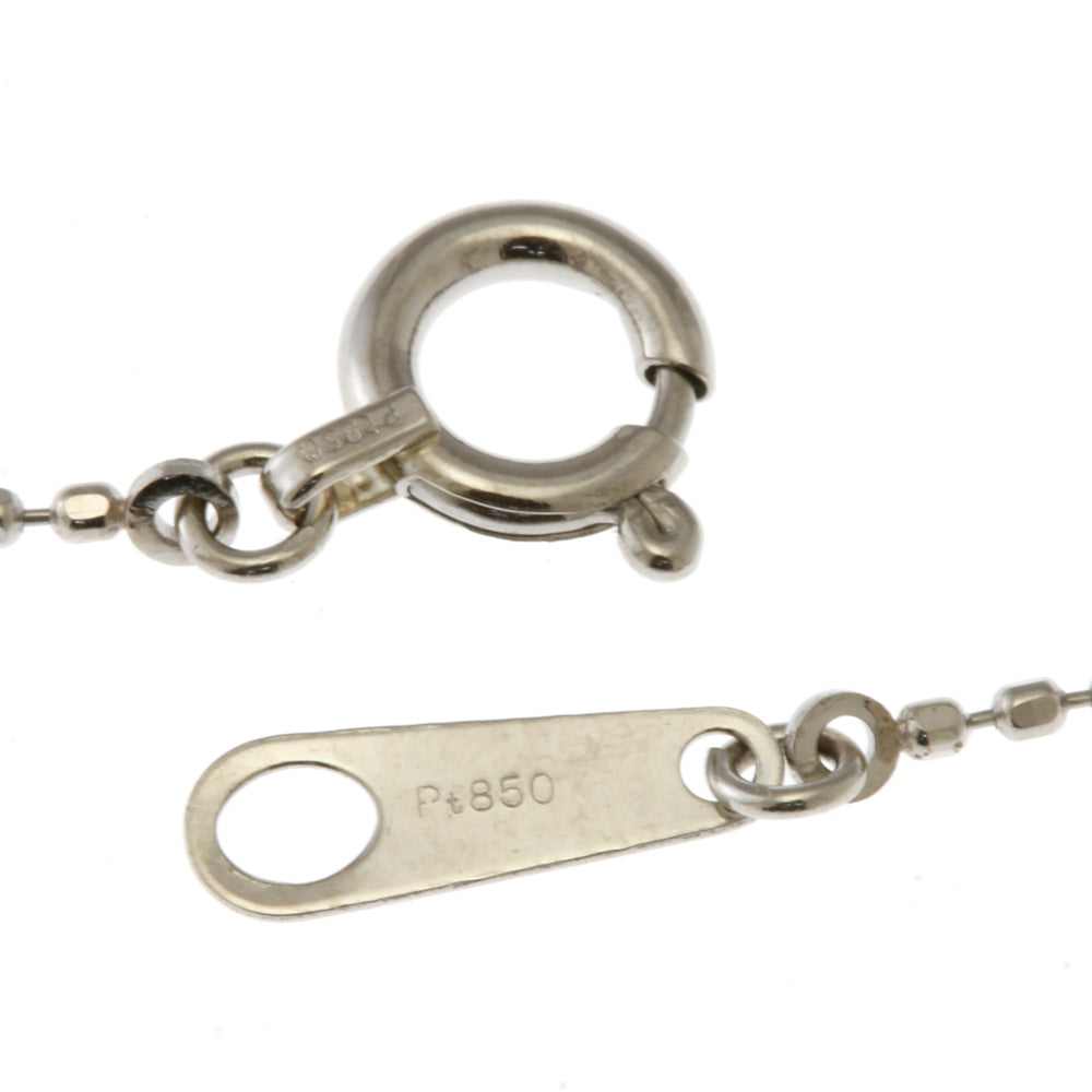 ネックレス ドロップ型 雫 Pt850 Pt900 プラチナ ダイヤモンド 0.17ct