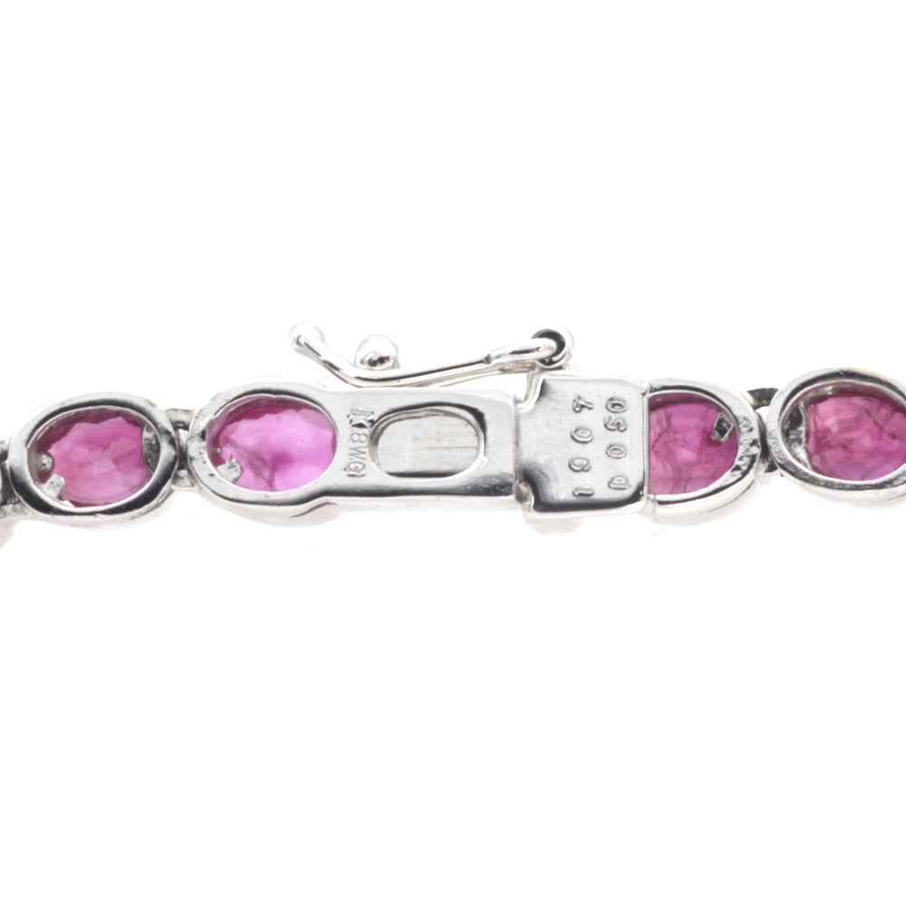 限界値下♡K18 ルビー ダイヤ ブレスレット してやら 