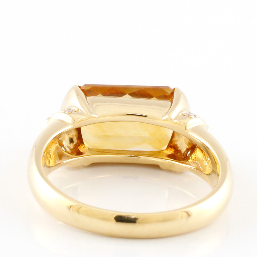 K18 gold with citrine on sale