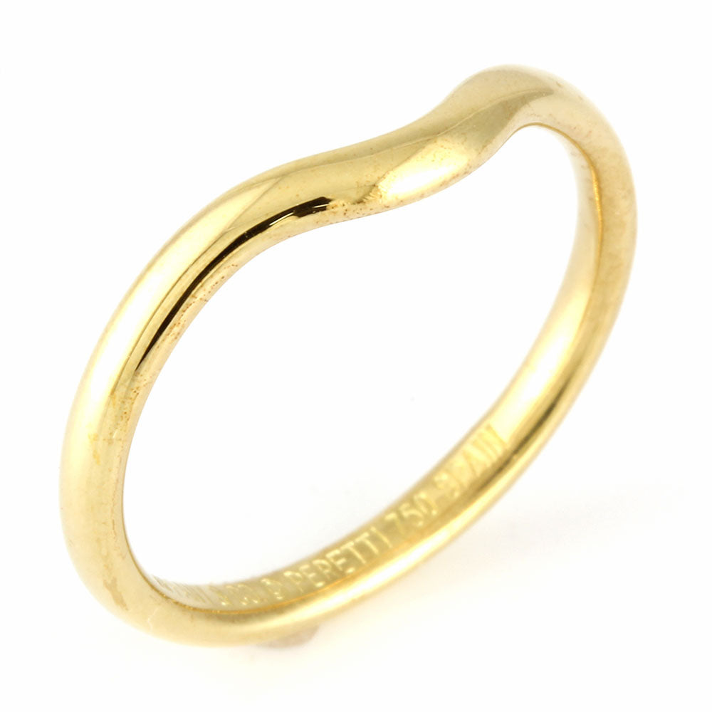 中古】 ティファニー TIFFANY&Co. K18 リング 指輪 カーブド