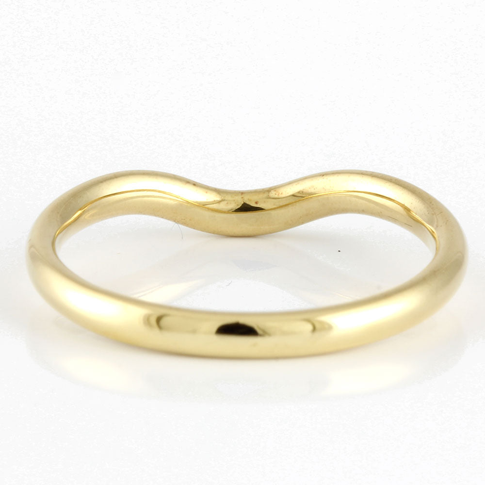 中古】 ティファニー TIFFANY&Co. K18 リング 指輪 カーブド リング 18