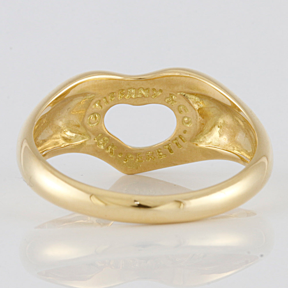 中古】 ティファニー TIFFANY&Co. K18 リング 指輪 オープン