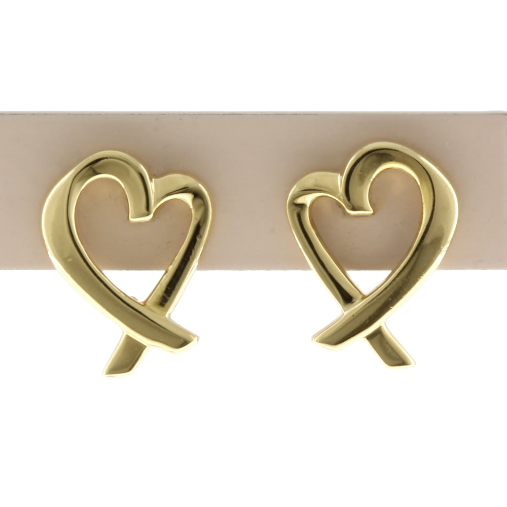 ティファニー K18 ピアス ラビング ハート 750 パロマピカソ 750