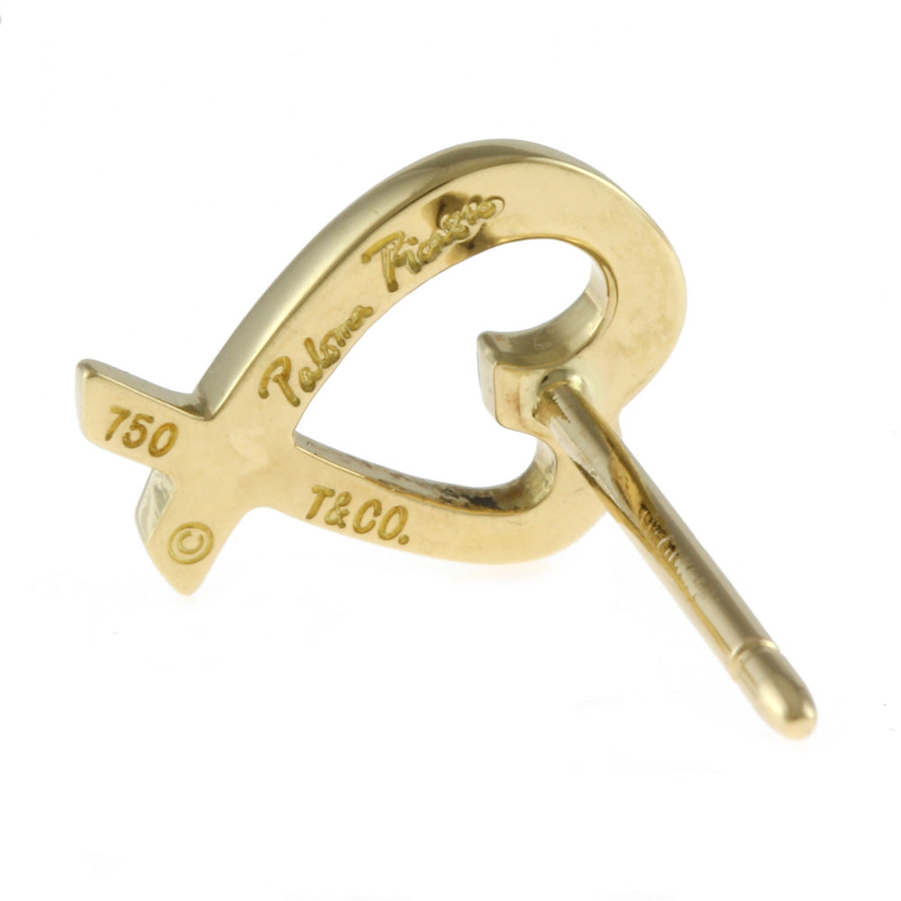 ティファニー ゴールド LOVE ピアス 750 K18 片耳 TO127 ティファニー ゴールド LOVE ピアス 750 K18 片耳 TO127 ティファニー