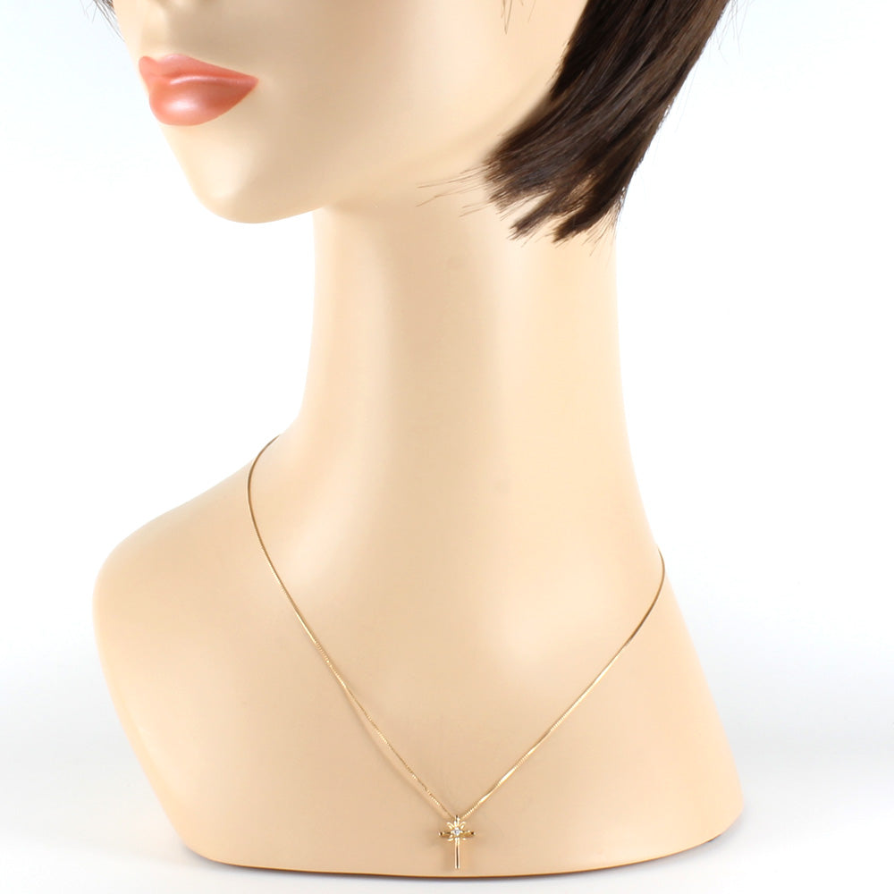 限界値下げ祭20-OF】【中古】 K18 ネックレス ダイヤモンド0.02CT 