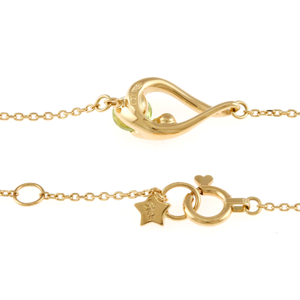 中古】 スタージュエリー STAR JEWELRY K18 ブレスレット ペリドット