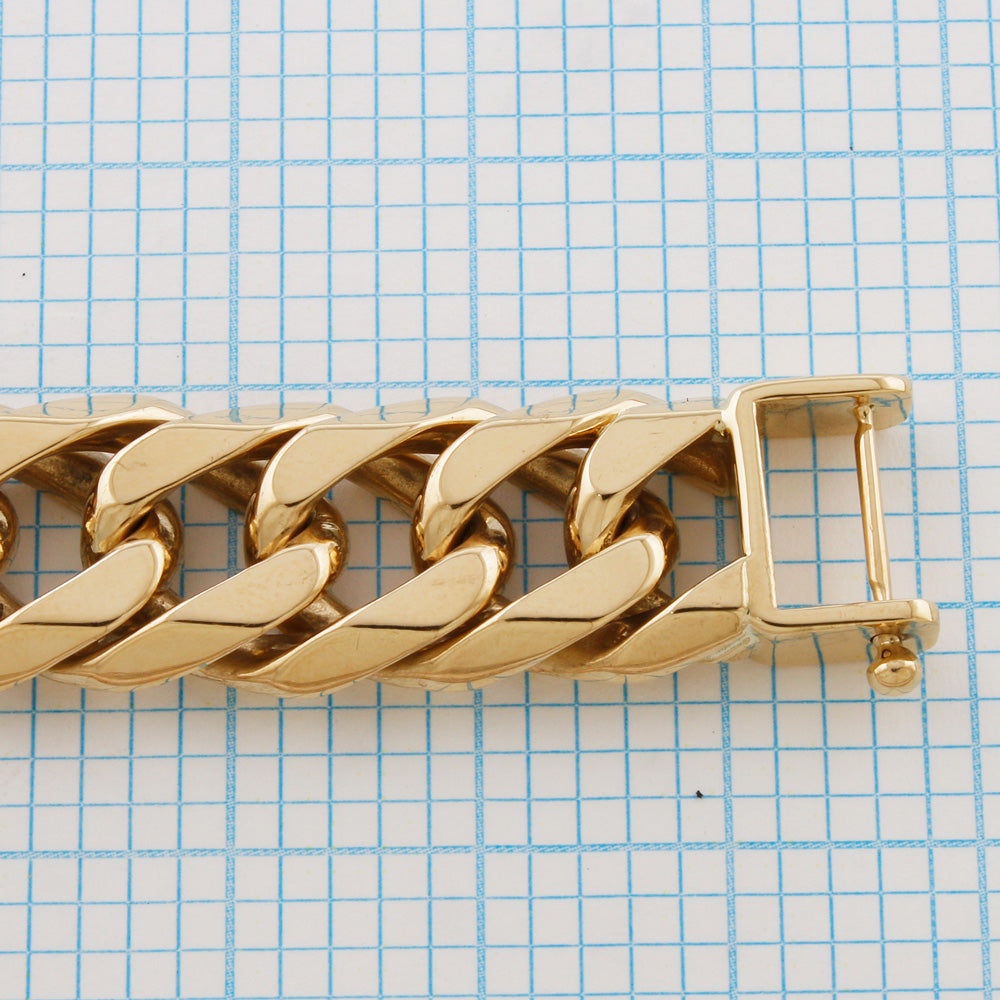 中古】 K18 ブレスレット 喜平 キヘイ 8面 8DCT 20cm 30g前後 留め具中  