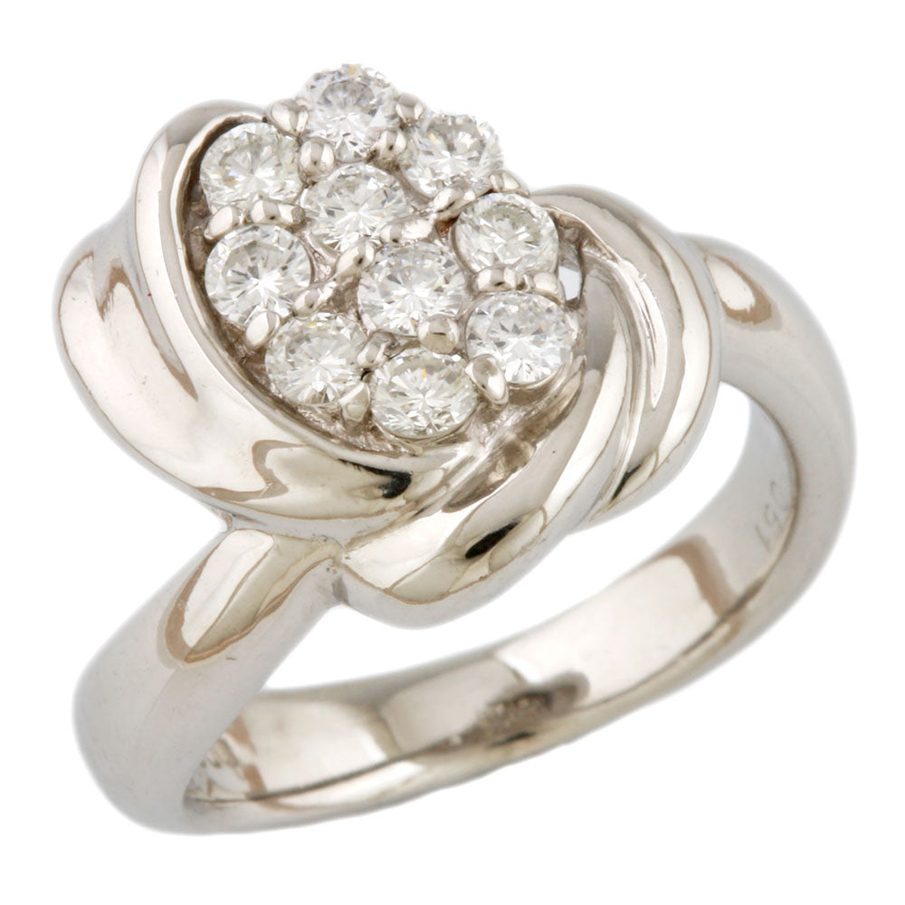 中古】 ノーブランド no brand Pt900 リング 指輪 ダイヤモンド：10石  