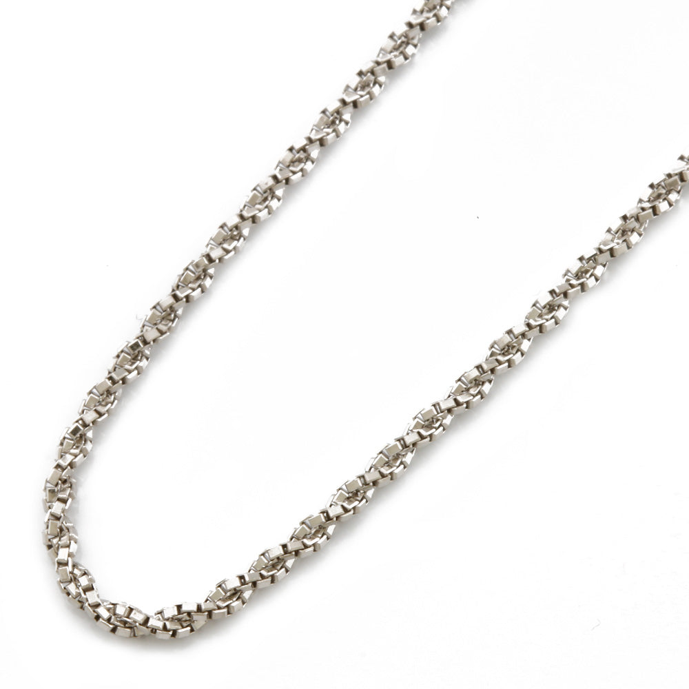 [Used] Pt850 Necklace Venetian Chain Twist Pt850 Platinum Silver Women's