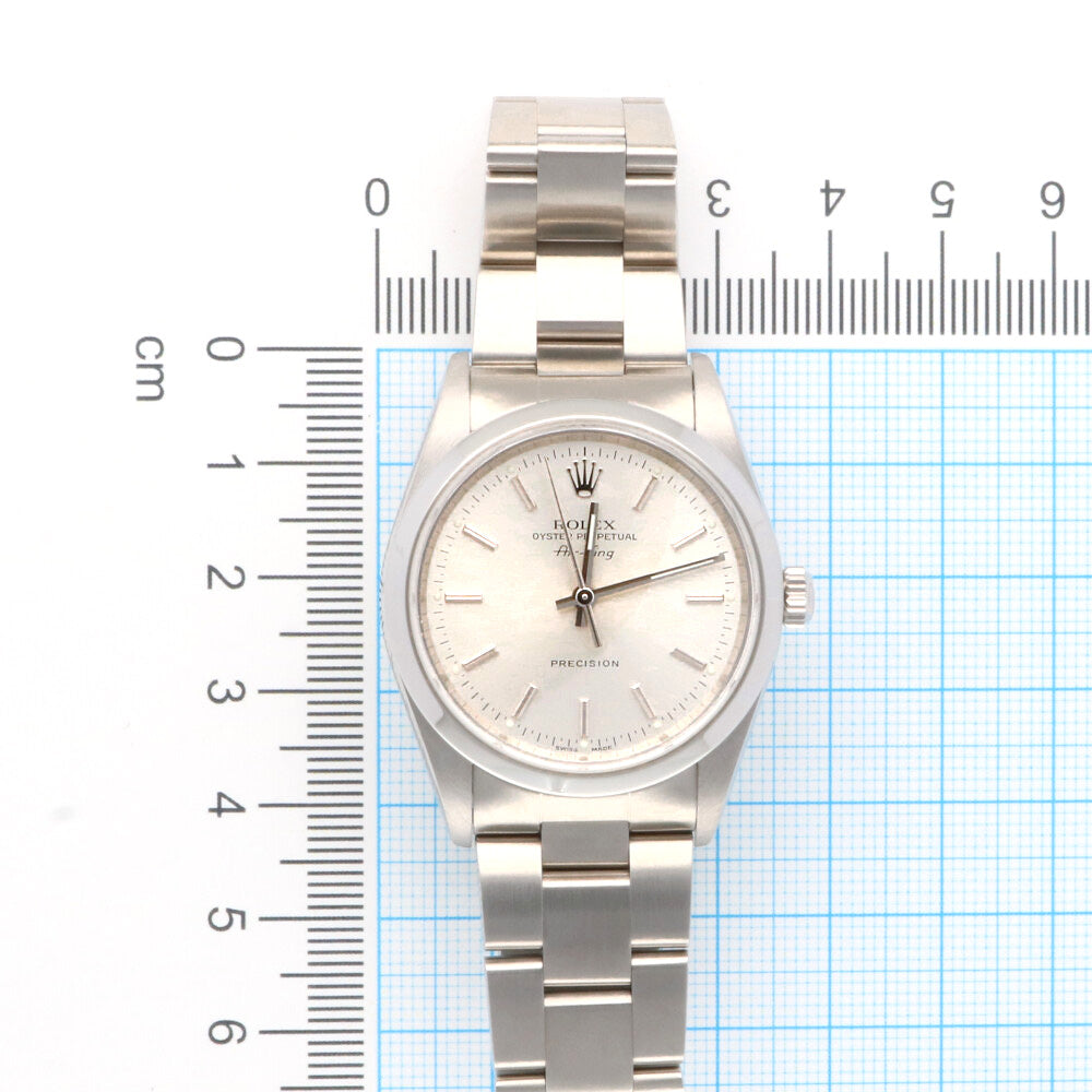 ロレックス ROLEX エアキング プレシジョン オイスターパーペチュアル 腕時計 時計 ステンレススチール 14000 メンズ