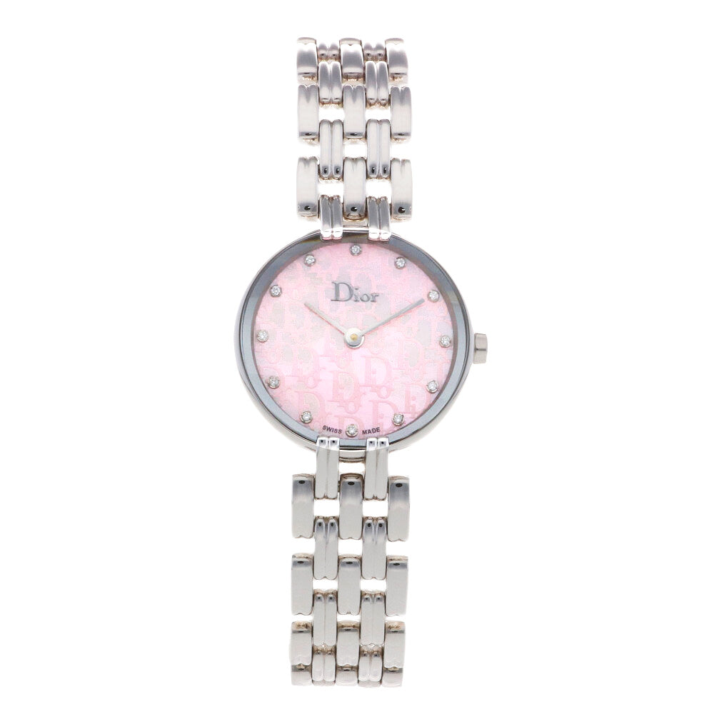 Dior クリスチャンディオール時計 12Pダイヤ　レディース腕時計
