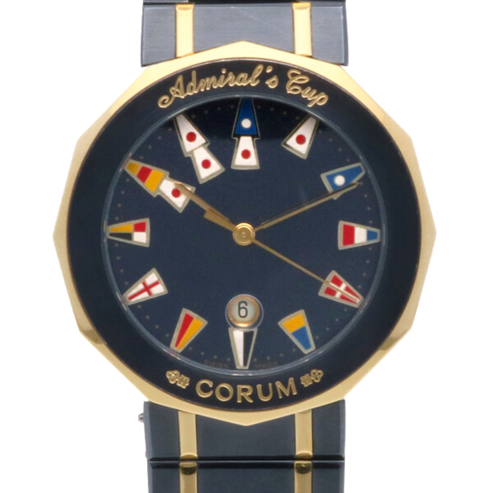 中古】 コルム CORUM SS 腕時計 アドミラルズカップ ステンレススチール 99.810.31V-52B ブルー ゴールド レディー –  【公式】リサイクルキング オンラインショップ