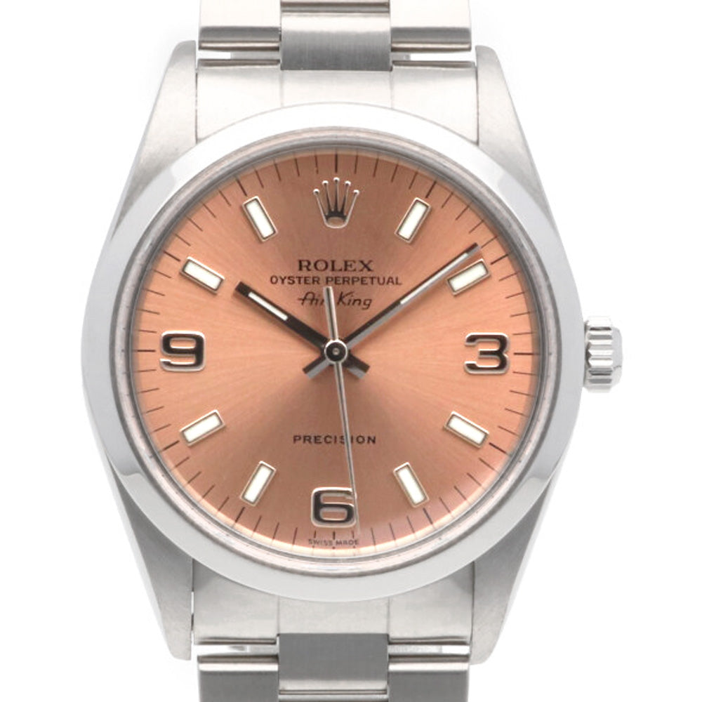 ROLEX ロレックス エアキング プレシジョン オイスターパーペチュアル 腕時計 ステンレススチール 14000 自動巻き メンズ 1年保証 中古