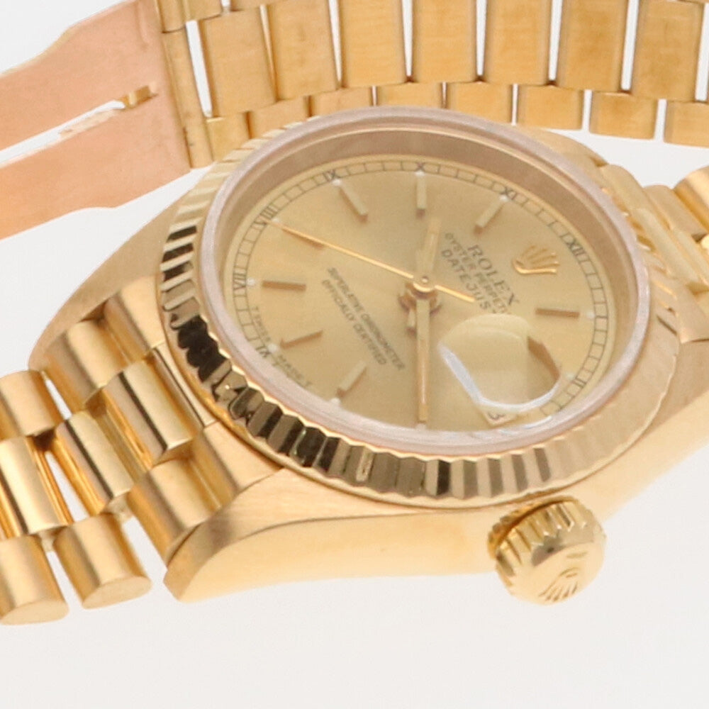 中古】 ロレックス ROLEX デイトジャスト K18YG 腕時計 L番 1989年～1990年式 オイスターパーペチュアル 18金 K1 –  【公式】リサイクルキング オンラインショップ