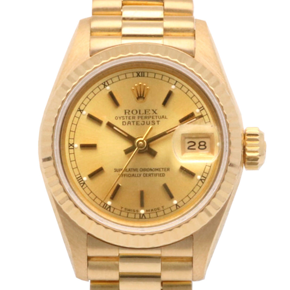 中古】 ロレックス ROLEX デイトジャスト K18YG 腕時計 L番 1989年～1990年式 オイスターパーペチュアル 18金 K1 –  【公式】リサイクルキング オンラインショップ