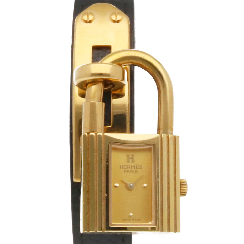 中古】 エルメス HERMES GP 腕時計 カデナ ケリーウォッチ GP レザー  