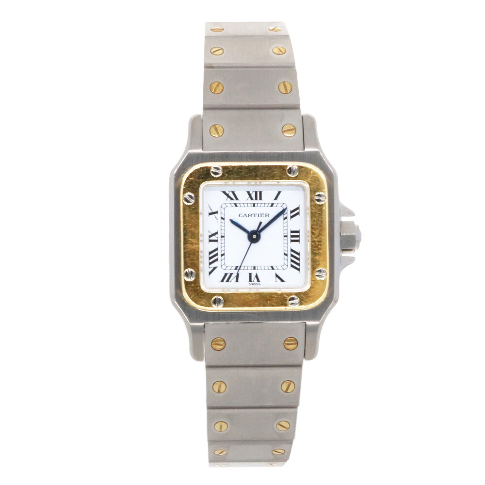 中古】 カルティエ CARTIER SS K18YG 腕時計 サントスガルベ