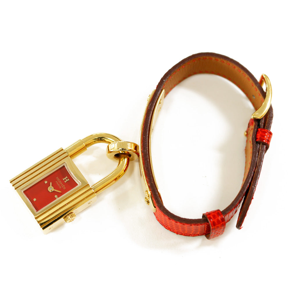 中古】 エルメス HERMES GP 腕時計 カデナ ケリーウォッチ GP レザー