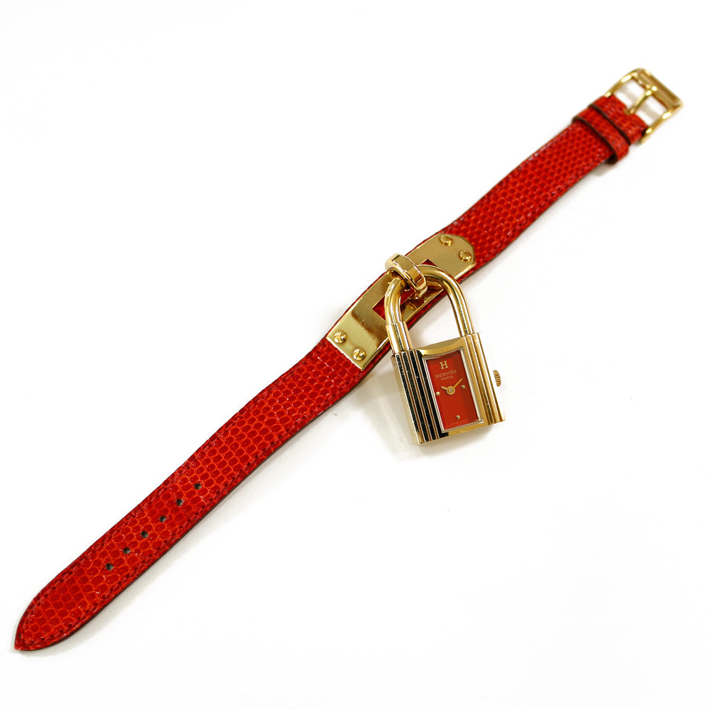 中古】 エルメス HERMES GP 腕時計 カデナ ケリーウォッチ GP レザー