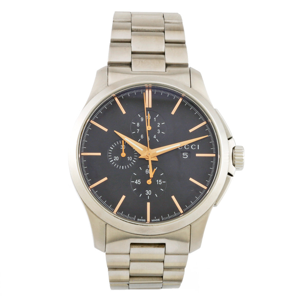 中古】 グッチ GUCCI SS 腕時計 Gタイムレス クロノグラフ