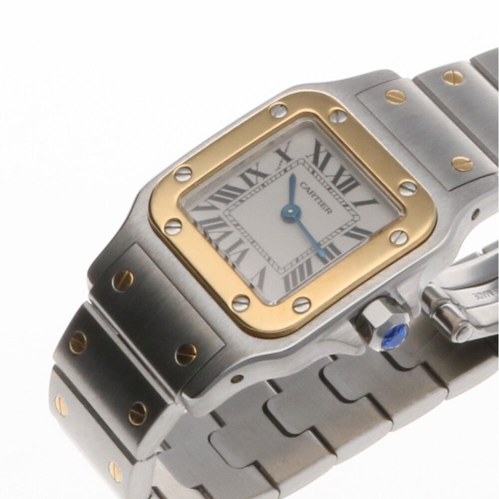 中古】 カルティエ CARTIER サントスガルベ SM SS K18YG 腕時計 オーバーホール済 ステンレススチール K18イエローゴ –  【公式】リサイクルキング オンラインショップ