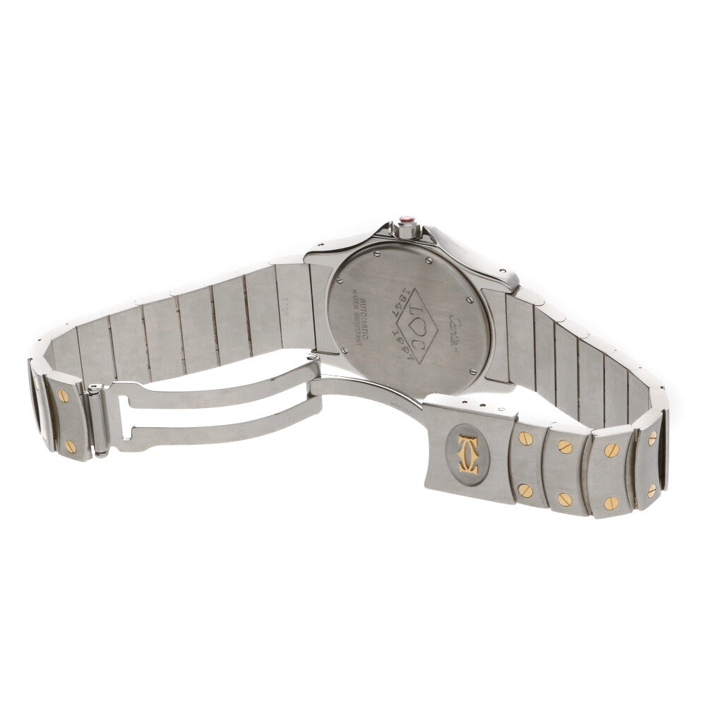 中古】 カルティエ CARTIER SS K18YG 腕時計 限定品 サントスラウンド 