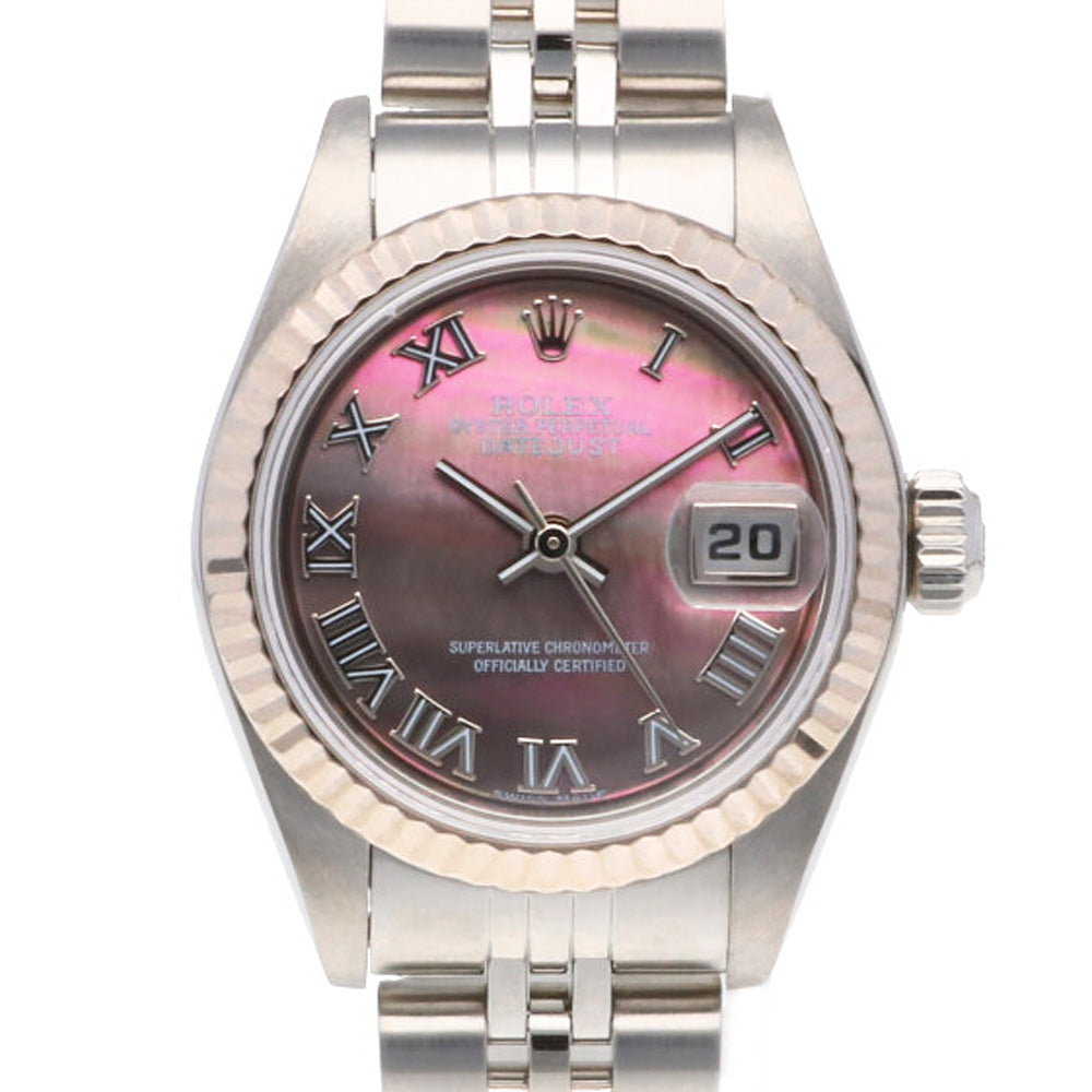 中古】 ロレックス ROLEX SS K18WG 腕時計 Y番 2002年式 ローマ数字 ブラックシェル オイスターパーペチュアル デイト –  【公式】リサイクルキング オンラインショップ