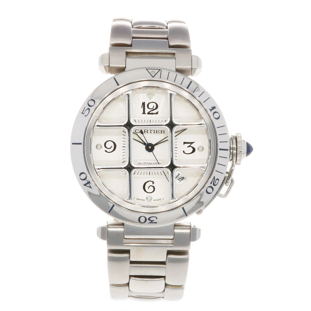中古】 カルティエ CARTIER SS 腕時計 パシャC グリッド ステンレス