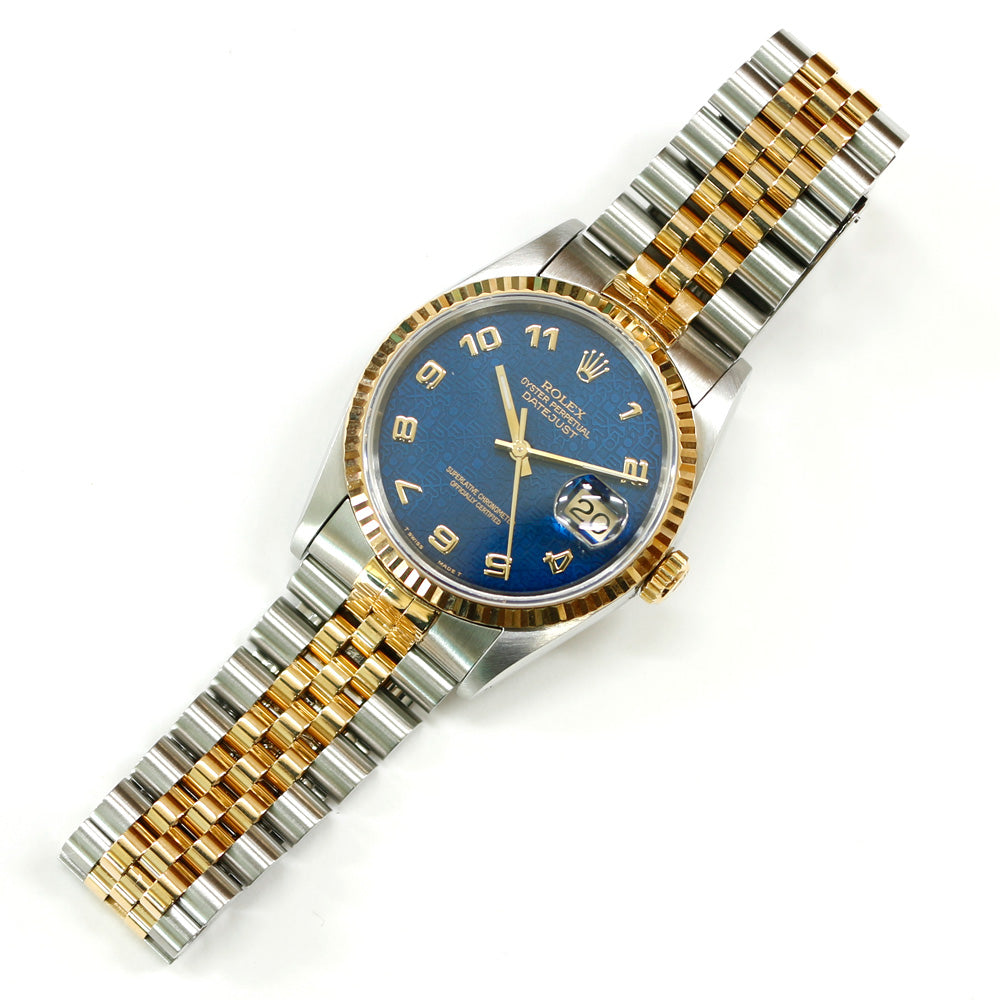 中古】 ロレックス ROLEX SS K18YG 腕時計 X番 1991年式 ホリコン アラビア数字 オイスターパーペチュアル デイトジャ –  【公式】リサイクルキング オンラインショップ