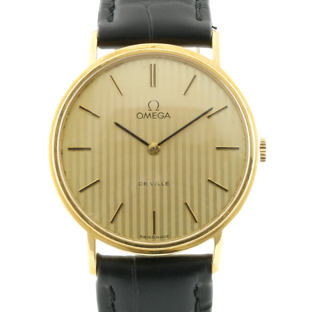 中古】 オメガ OMEGA K18YG 腕時計 DE VILL 18金 K18イエローゴールド