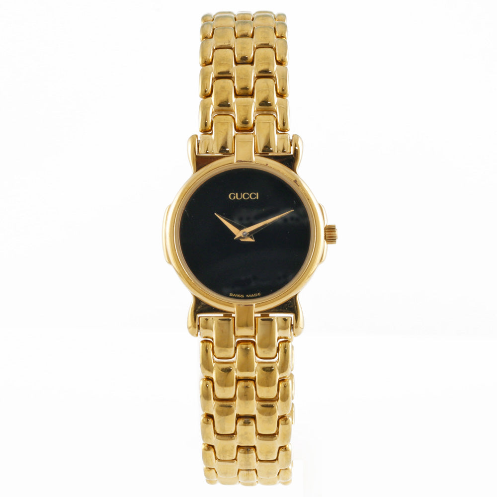 Used] Gucci GP Watch GP 3400L Gold Black Ladies [BIM] – 【公式