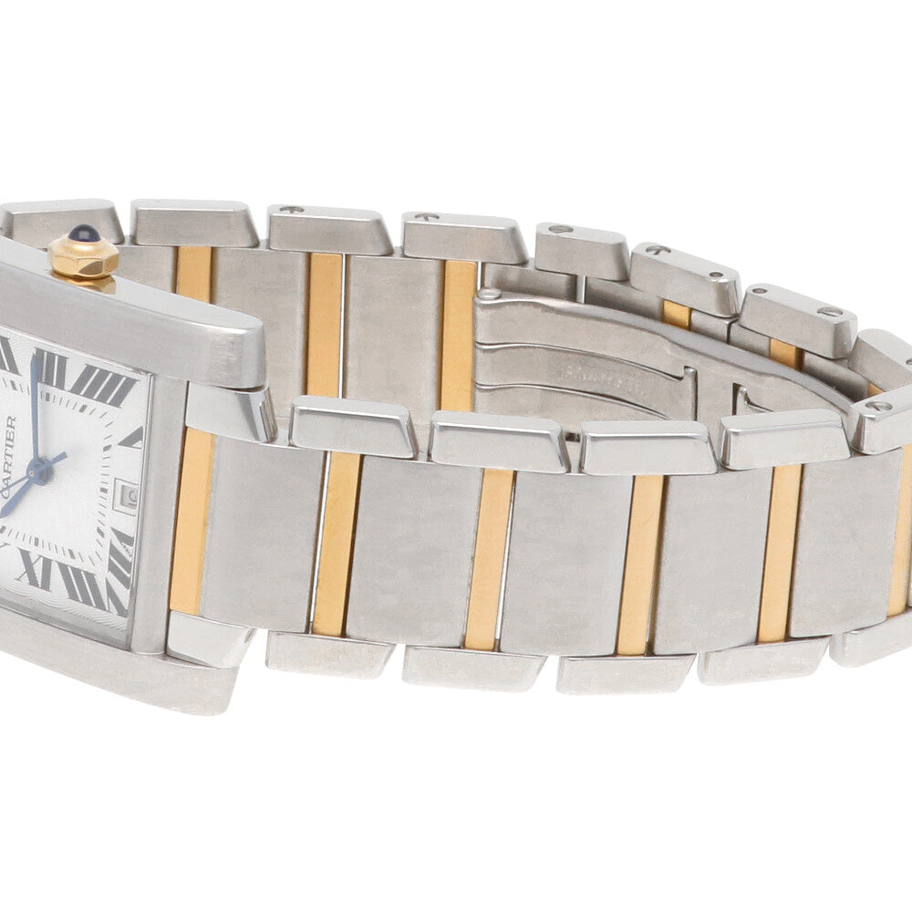 中古】 カルティエ CARTIER SS K18YG 腕時計 タンクフランセーズ LM  