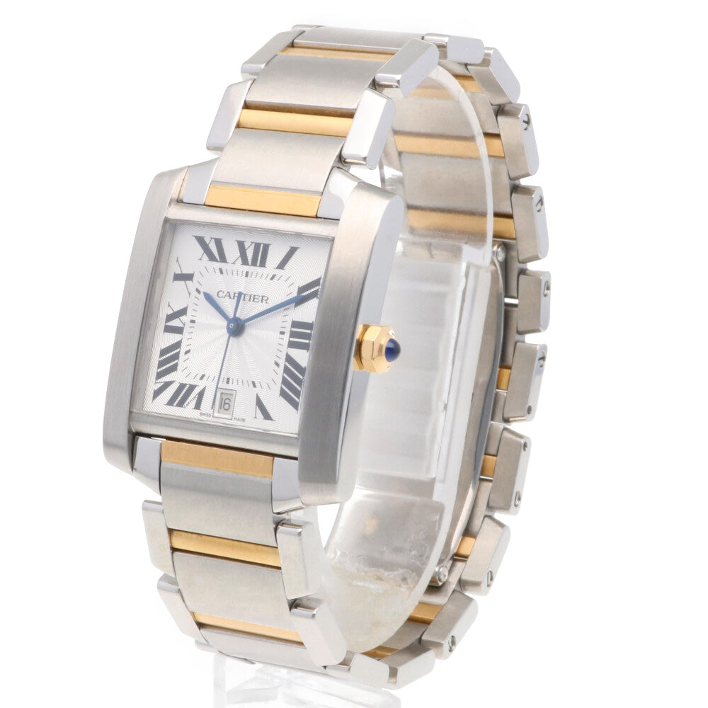 中古】 カルティエ CARTIER SS K18YG 腕時計 タンクフランセーズ LM  