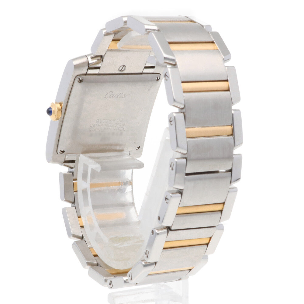 中古】 カルティエ CARTIER SS K18YG 腕時計 タンクフランセーズ LM  