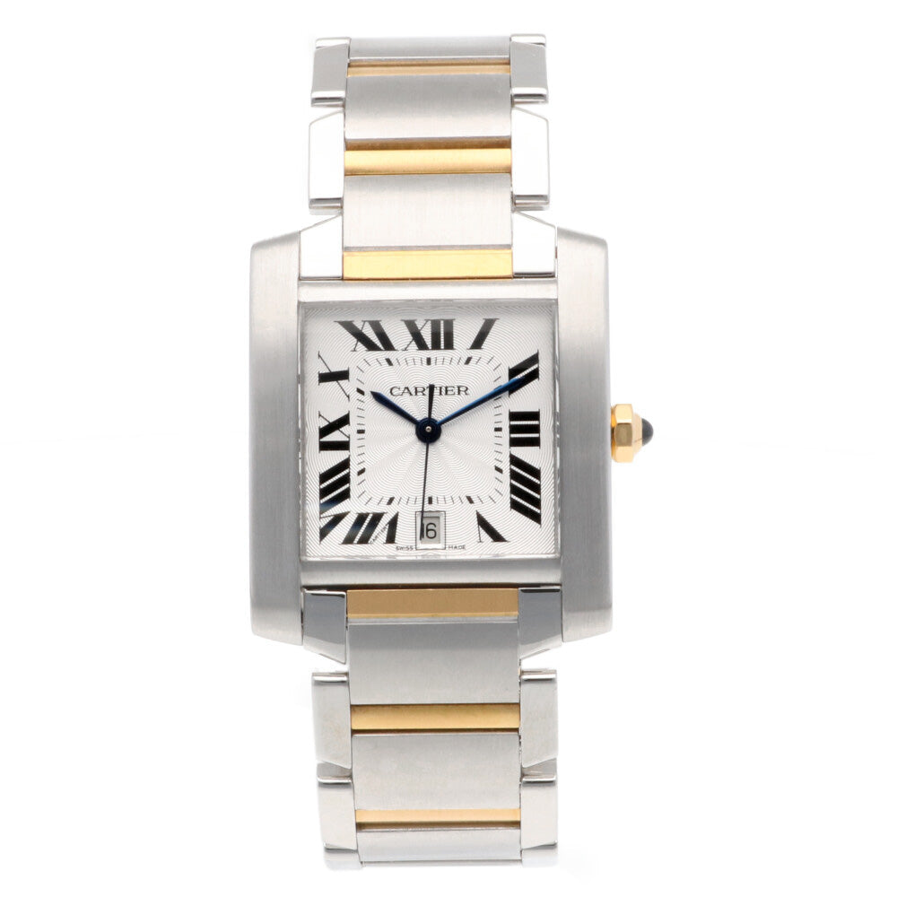 中古】 カルティエ CARTIER SS K18YG 腕時計 タンクフランセーズ LM  