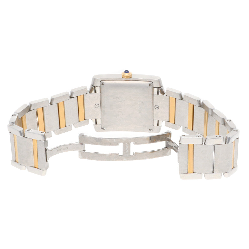 中古】 カルティエ CARTIER SS K18YG 腕時計 タンクフランセーズ LM  