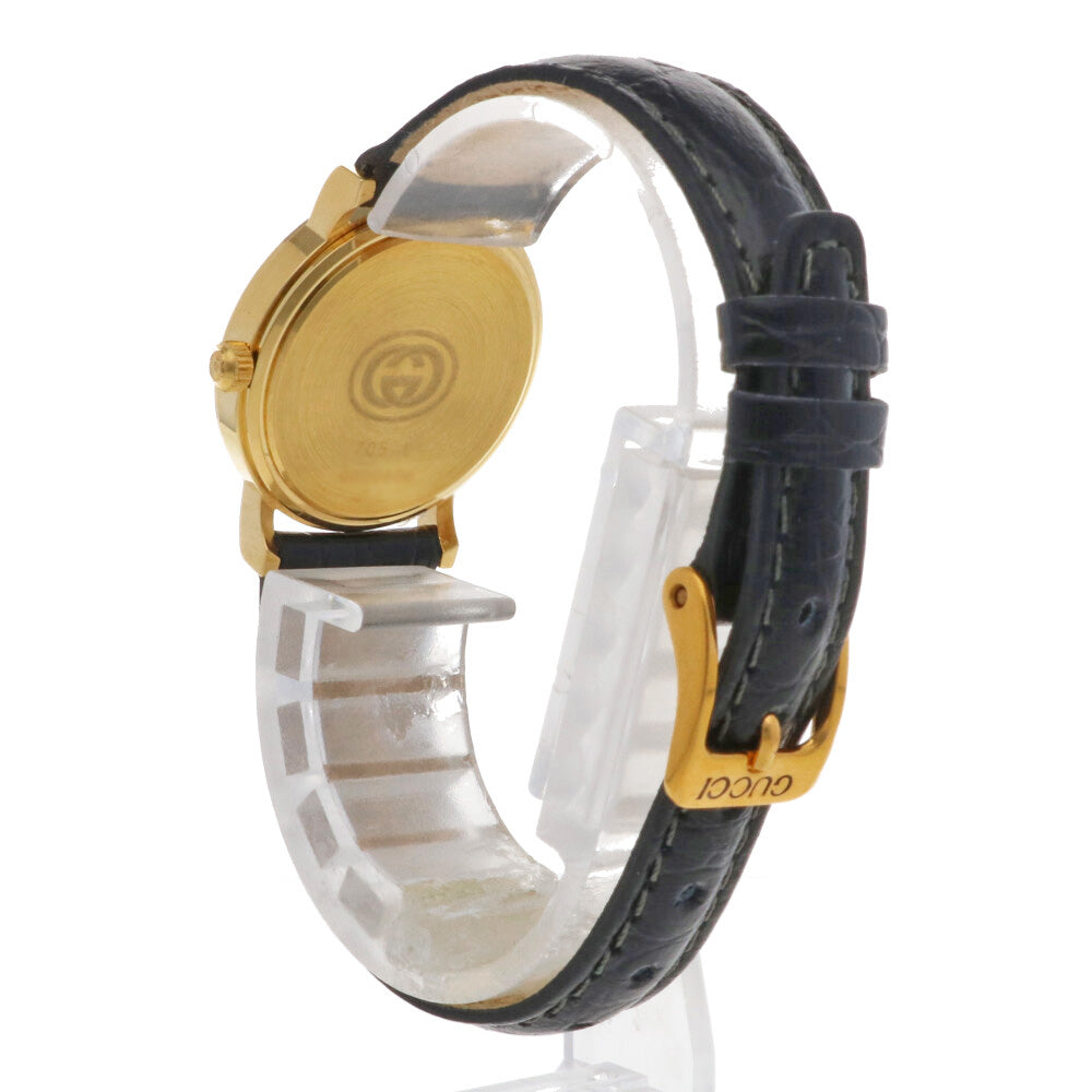 Gucci Watch 18K Yellow Gold 705L Ladies Used [1 Year Warranty