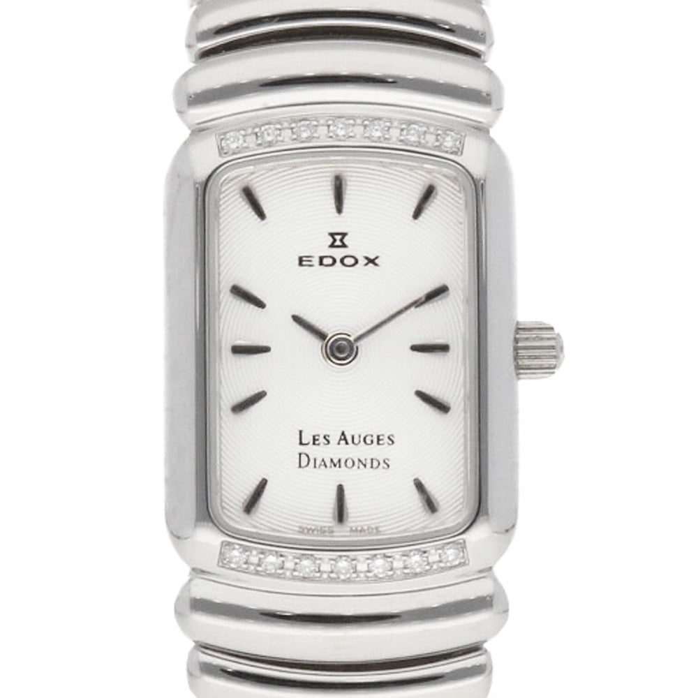 Auges Watch Edox Bezel Diamond Les Auges Watch Stainless Steel 21149 3D AIN Ladies ...