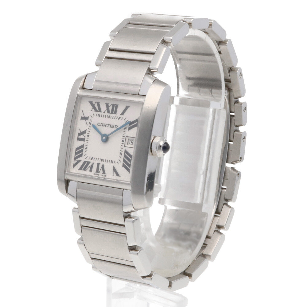 中古】 カルティエ CARTIER SS 腕時計 タンクフランセーズ MM