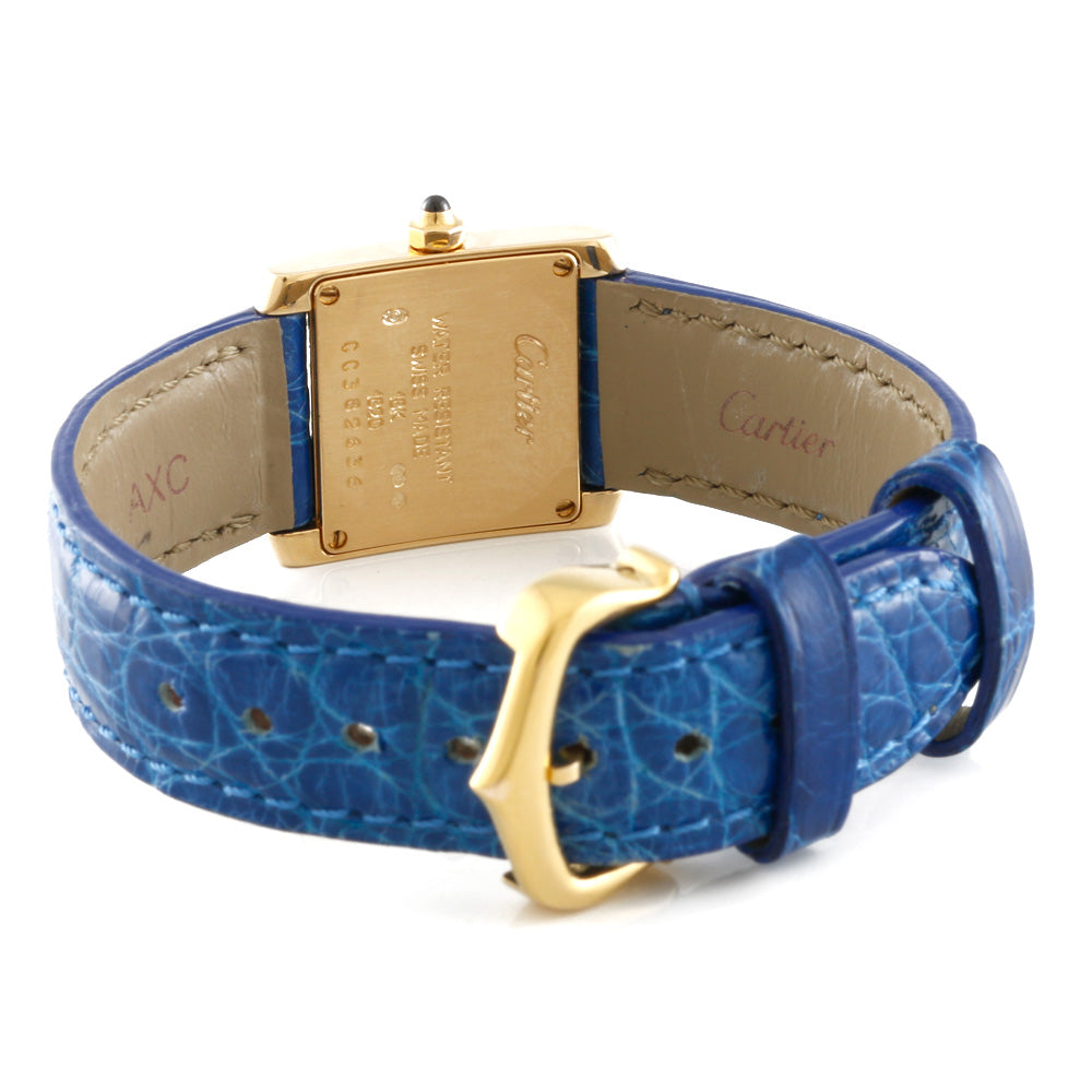 中古】 カルティエ CARTIER K18 腕時計 タンクフランセーズ 18金 K18